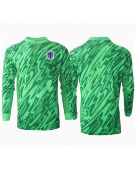 Paesi Bassi Portiere Maglia Gara Casa Repliche Europei 2024 Maniche Lunghe